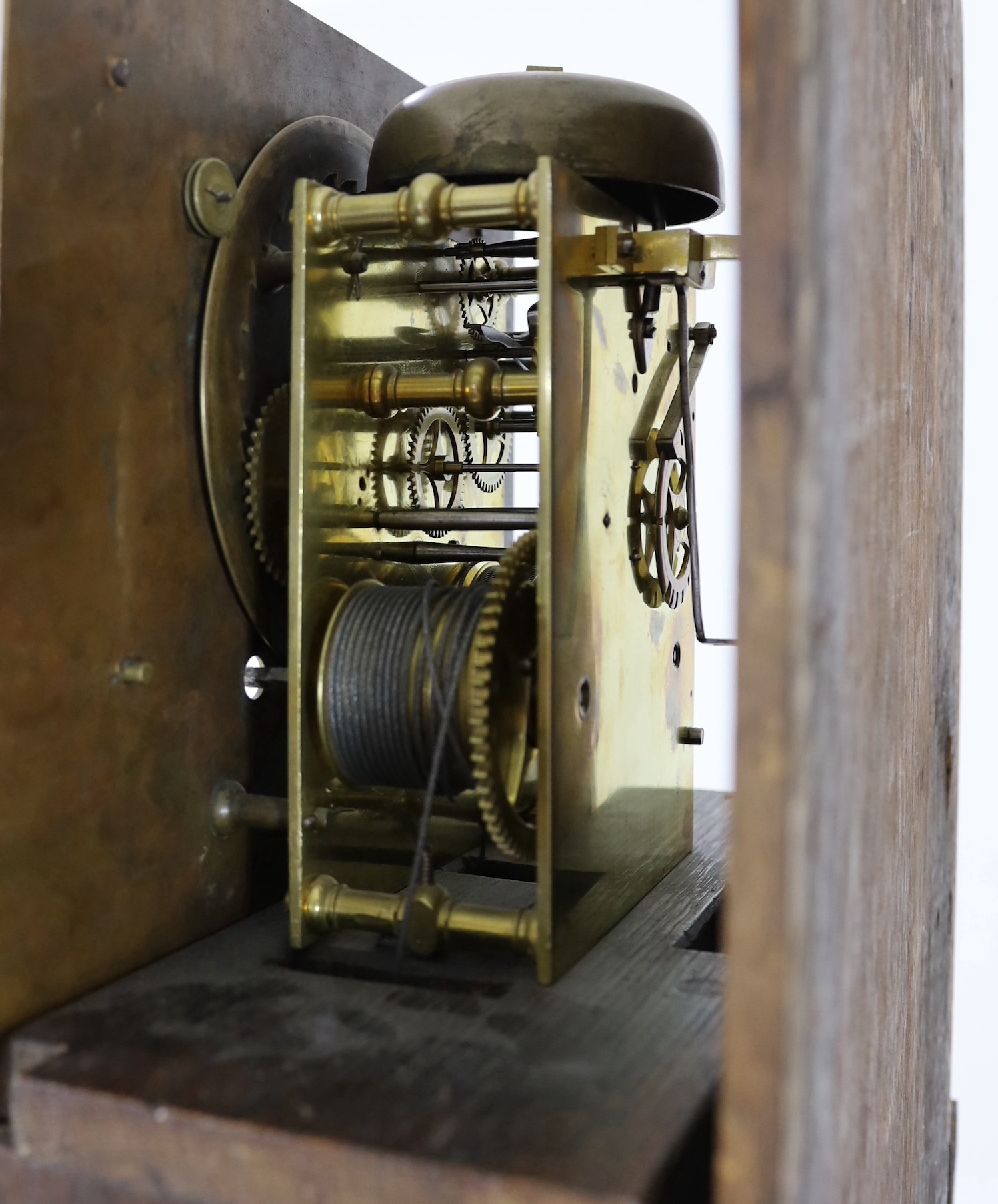 John Miller of London, apprenticed to Joseph Knibb. A William III walnut eight day longcase clock, W.48cm H.213cm